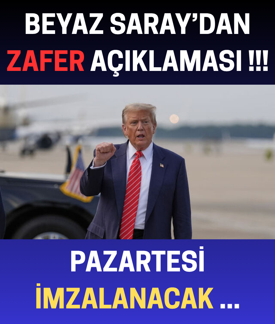 BEYAZ SARAY'DAN ZAFER AÇIKLAMASI …