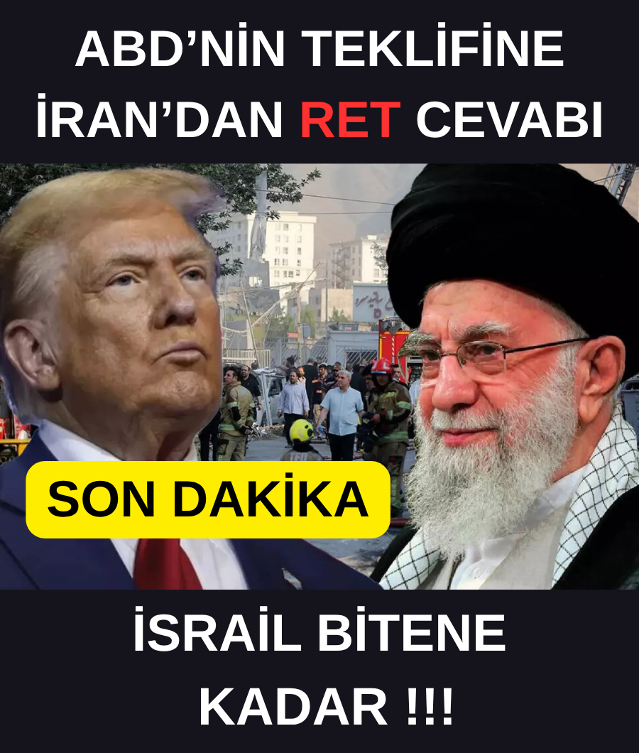 İRAN'DAN ABD'YE RET CEVABI...