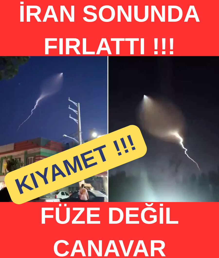 İRAN SONUNDA FIRLATTI …
