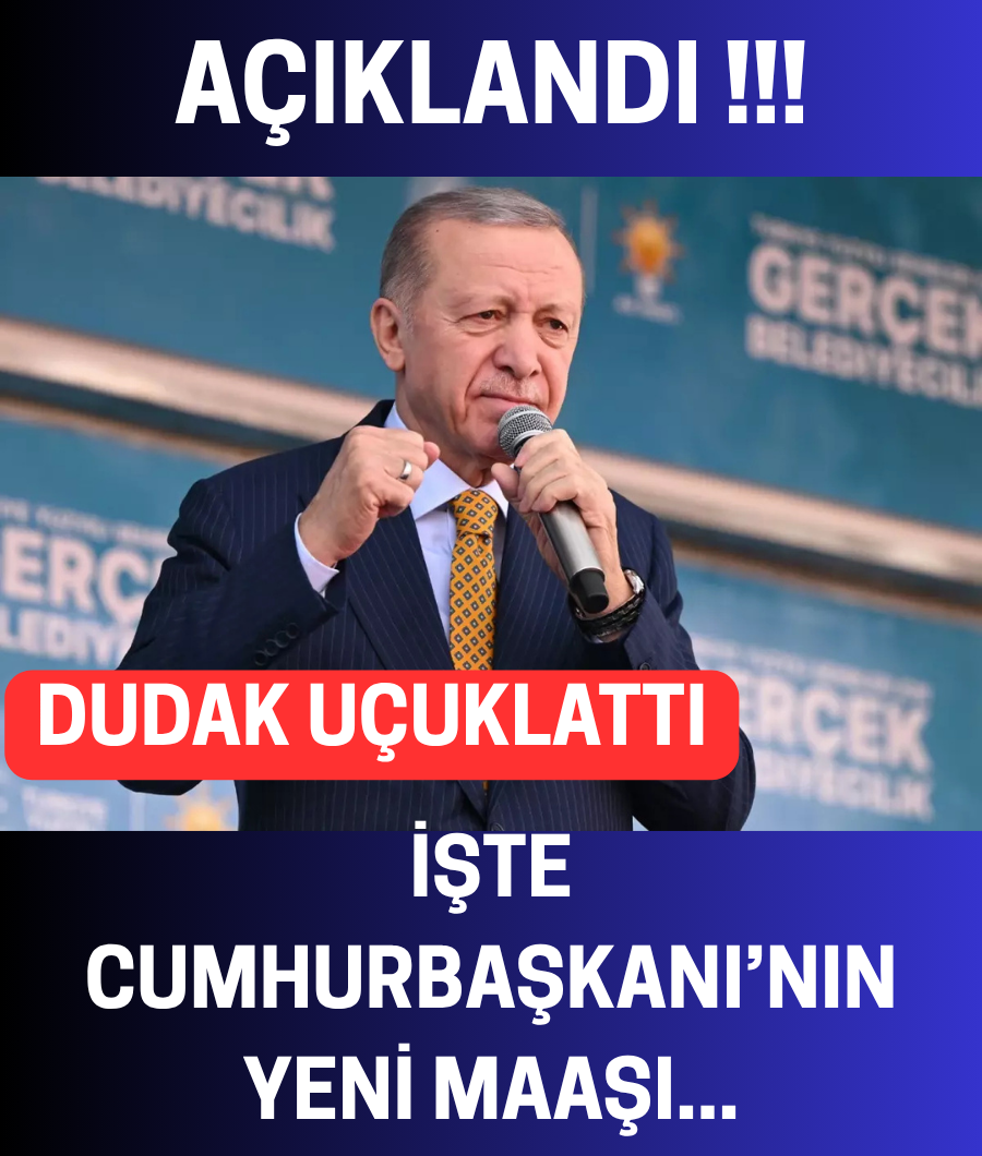 İŞTE YENİ MAAŞI...