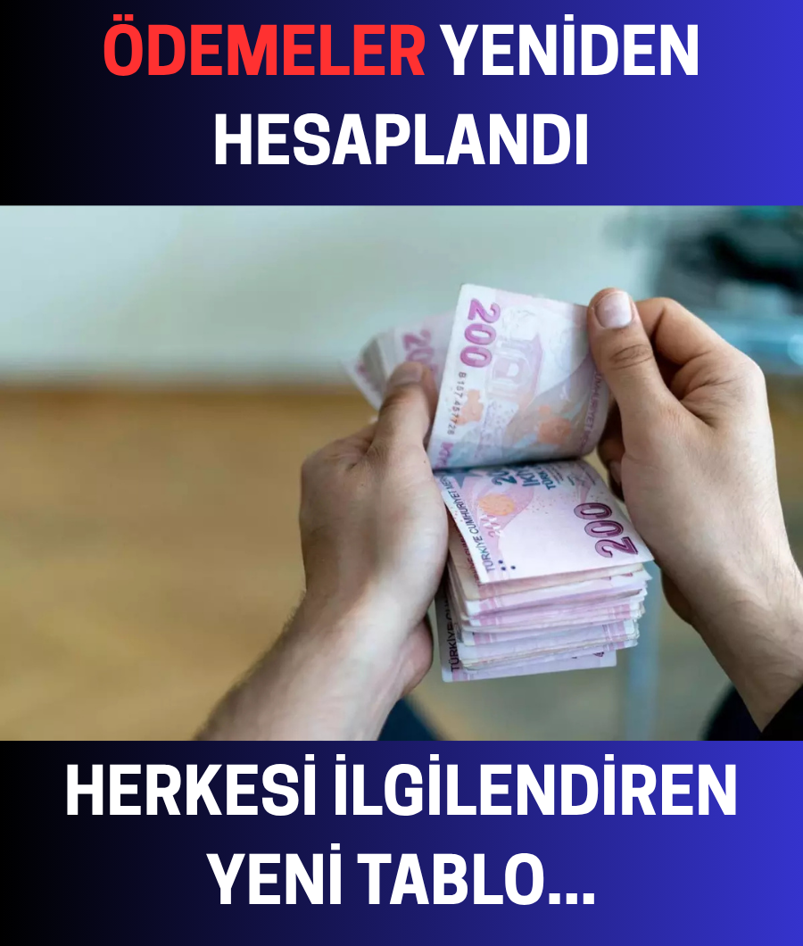 ÖDEMELERDEKİ ZAMLAR...